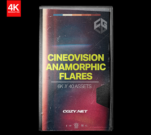 4K视频素材|50种高品质35毫米85毫米镜头耀斑拉丝光效叠加特效合成素材 Tropic Colour Cineovision Anamorphic Flare-CG资源网
