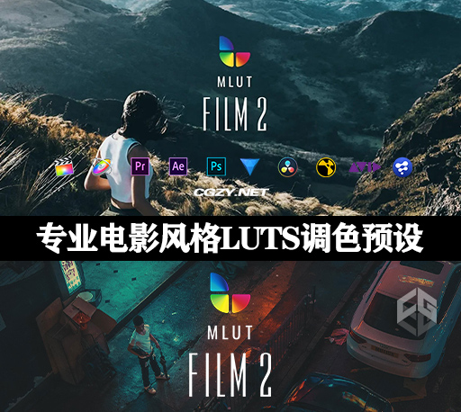 LUTS预设|30种专业电影风格LUTS调色预设 mLUT Film 2-CG资源网