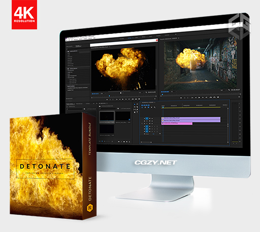 4K视频素材|59个真实火焰燃烧爆炸场景特效素材 Explosion Effects