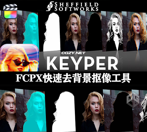 中文汉化FCPX插件|快速去背景抠像工具 FxFactory Keyper