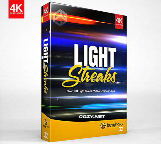 4K视频素材|99个横向条纹光线镜头光效特效叠加素材BBV 32 BusyBoxx – Light Streaks-CG资源网