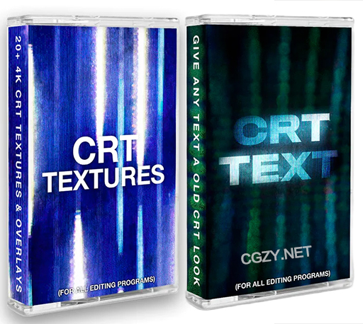 28个复古CRT屏幕故障扫描射线信号损坏4K视频素材 CRT Textures & Text 4K-CG资源网