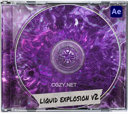 AE预设|15种炫酷嘻哈风格液体爆炸扭曲效果 Liquid Explosion V2-CG资源网