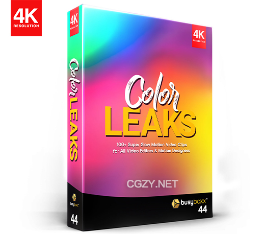 103个4K唯美梦幻彩色光效叠加视频素材 BusyBoxx – V44: Color Leaks-CG资源网