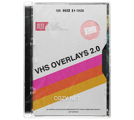 57个复古录像带故障噪点刮痕纹理叠加视频素材 VHS Glitches and Overlays Pack 2.0-CG资源网
