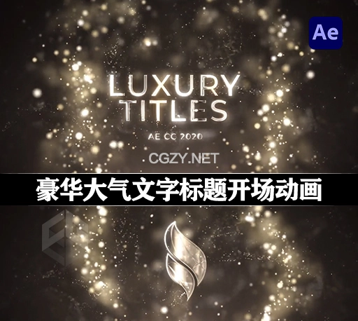 AE模板|豪华大气闪光文字标题开场动画 Premium Luxury Titles-CG资源网