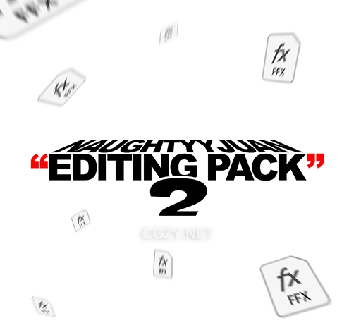 900组3D模型纹理特效预设字体音效素材合集包 NaughtyyJuan Editing Pack V2-CG资源网