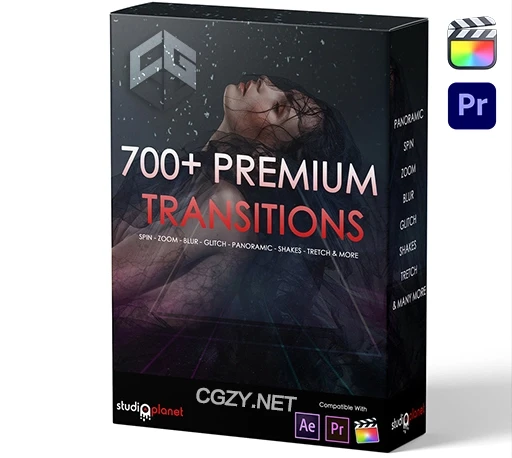 FCPX插件+PR插件|700组常用视频过渡转场预设 Studio Planet Premium Video Transitions-CG资源网 FCPX插件+PR插件|700组常用视频过渡转场预设 Studio Planet Premium Video Transitions-CG资源网