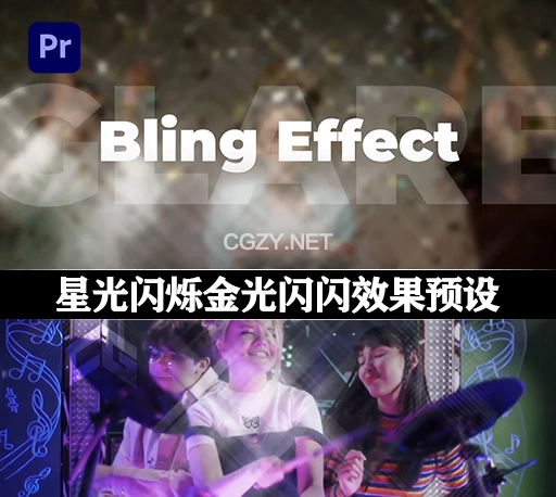 PR预设|星光闪烁金光闪闪效果预设 Bling Effect-CG资源网