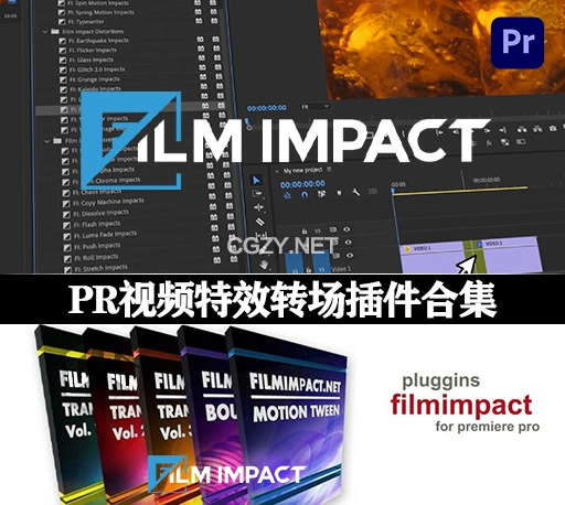 PR插件|75组高级视频特效转场插件合集包 FilmImpact Premium Video Effects v5.1.1 CE Win-CG资源网