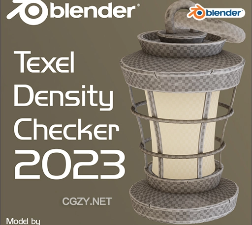 Blender插件|贴图大小密度分布控制工具 Texel Density Checker 2023.2-CG资源网