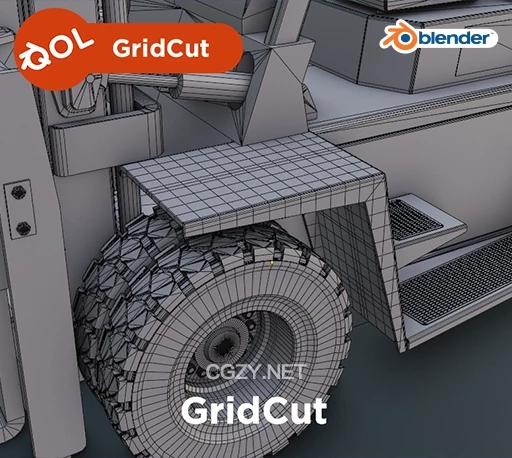 Blender模型网格切割插件 Qol Gridcut V2.5.0-CG资源网 Blender模型网格切割插件 Qol Gridcut V2.5.0-CG资源网