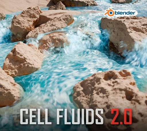 Blender流体特效水流动画模拟插件 Cell Fluids v2.0.1-CG资源网 Blender流体特效水流动画模拟插件 Cell Fluids v2.0.1-CG资源网