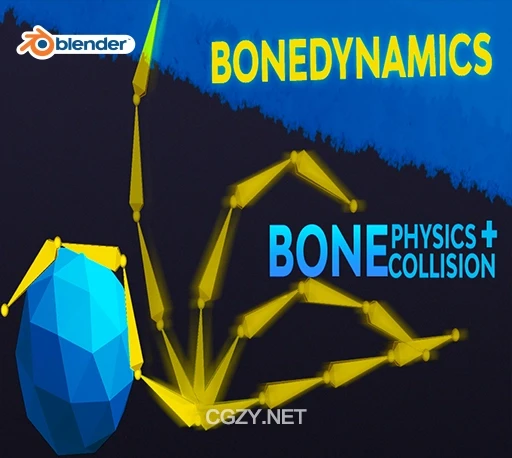 Blender插件|骨骼模拟真实物理效果 Bonedynamics Pro v1.6.5-CG资源网 Blender插件|骨骼模拟真实物理效果 Bonedynamics Pro v1.6.5-CG资源网
