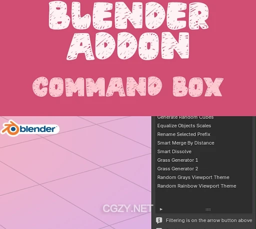 Blender插件|快捷功能命令调用工具集 Command Box v2025.11.14-CG资源网 Blender插件|快捷功能命令调用工具集 Command Box v2025.11.14-CG资源网