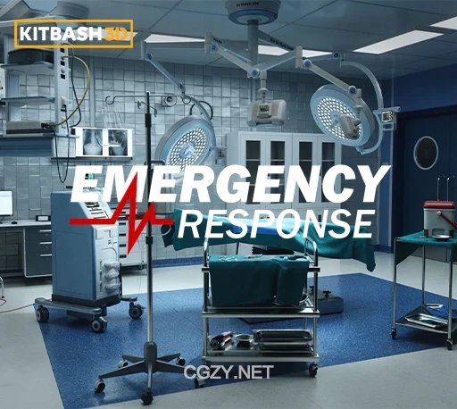 Blender现代医院紧急救援医疗场景3D模型套件 KitBash3D – Emergency Response-CG资源网 Blender现代医院紧急救援医疗场景3D模型套件 KitBash3D – Emergency Response-CG资源网