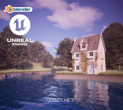 Blender/UE5游戏场景建模环境设计教程 Environment Art in Unreal Engine & Blender-CG资源网 Blender/UE5游戏场景建模环境设计教程 Environment Art in Unreal Engine & Blender-CG资源网