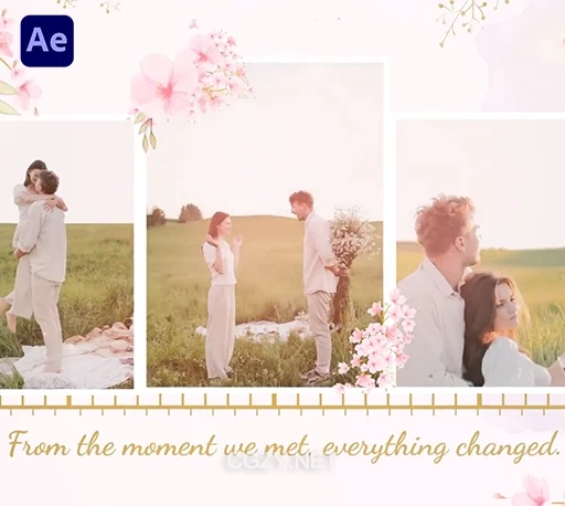 AE模板|唯美花卉婚礼相册幻灯片动画 Flower Slideshow-CG资源网 AE模板|唯美花卉婚礼相册幻灯片动画 Flower Slideshow-CG资源网