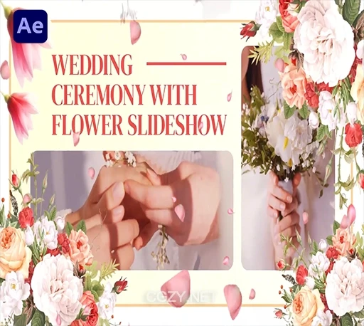 AE模板|浪漫花卉婚礼纪念相册水墨动画幻灯片 Flower Slideshow-CG资源网 AE模板|浪漫花卉婚礼纪念相册水墨动画幻灯片 Flower Slideshow-CG资源网