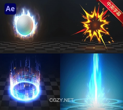 中英文字幕-16种AE制作火焰闪电能量光束打击传送门粒子游戏特效教程 Coloso – sekido-CG资源网 中英文字幕-16种AE制作火焰闪电能量光束打击传送门粒子游戏特效教程 Coloso – sekido-CG资源网