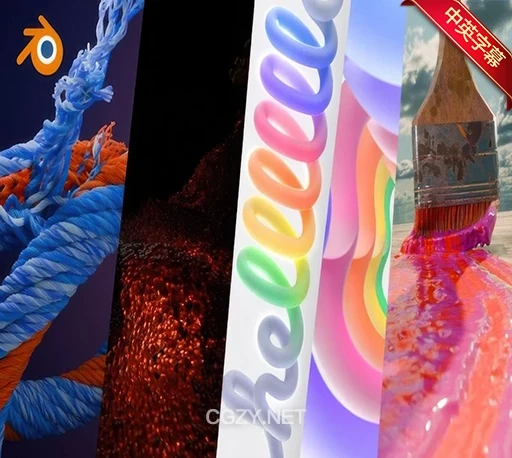 中英文字幕-Blender几何节点视觉特效制作全面介绍基础教程 Mastering Geometry Nodes in Blender-CG资源网 中英文字幕-Blender几何节点视觉特效制作全面介绍基础教程 Mastering Geometry Nodes in Blender-CG资源网