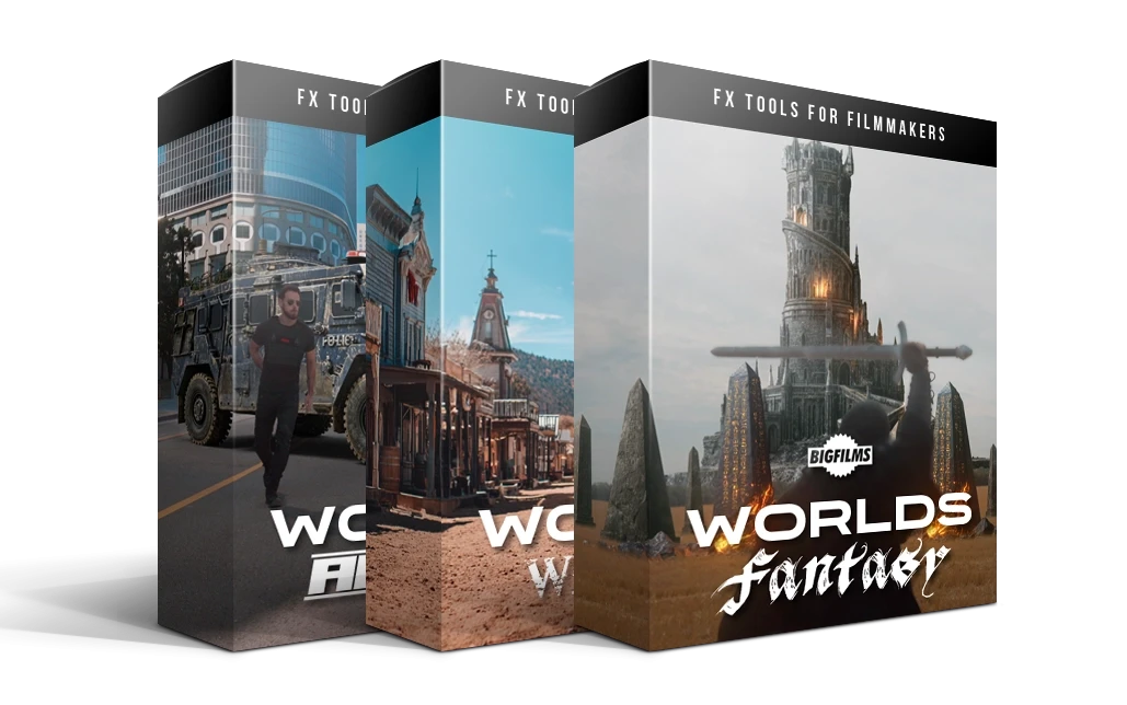 1600张奇幻·西部·动作场景特效合成透明PNG图片素材3套 Bigfilms – WORLDS Pack (Vol. 4 + 5 + 6)