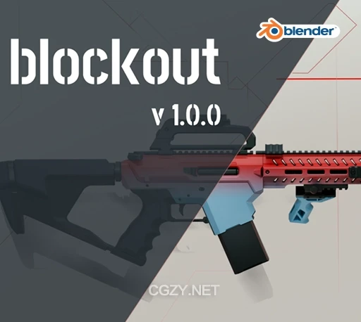 Blender高效原型布尔建模插件 Blockout V1.3.0-CG资源网 Blender高效原型布尔建模插件 Blockout V1.3.0-CG资源网