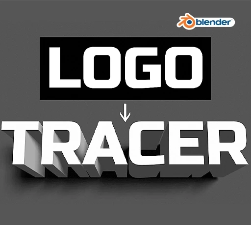 Blender图像转曲线网格插件 Logo Tracer v1.22-CG资源网 Blender图像转曲线网格插件 Logo Tracer v1.22-CG资源网