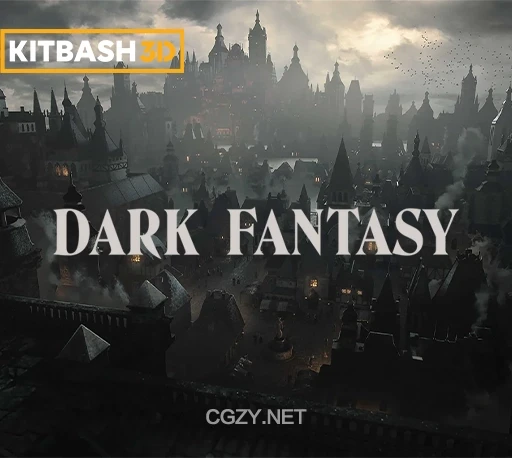 奇幻中世纪黑暗王国城堡城市建筑3D模型资产(Blender/C4D/FBX/OBJ/UE5等格式) Kitbash3D – Dark Fantasy FULL-CG资源网 奇幻中世纪黑暗王国城堡城市建筑3D模型资产(Blender/C4D/FBX/OBJ/UE5等格式) Kitbash3D – Dark Fantasy FULL-CG资源网
